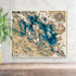 3D layered wooden map of Lake Muskoka Ontario wall art
